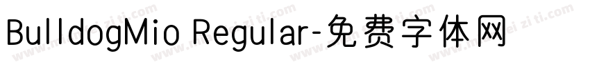BulldogMio Regular字体转换